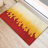 Japanese Kaen Pattern Rubber Doormat Flame Pillar Blazing Lion Heart LT9 - Polynesian Pride