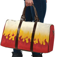 Japanese Kaen Pattern Travel Bag Flame Pillar Blazing Lion Heart - Polynesian Pride