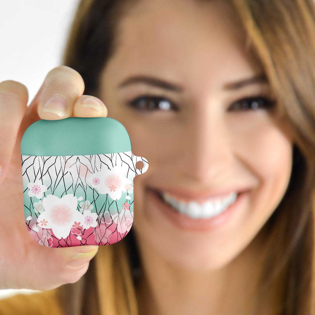 Japanese Kocho Pattern AirPods Case Insect Pillar Butterfly Flower Fairy LT9 Pink - Polynesian Pride