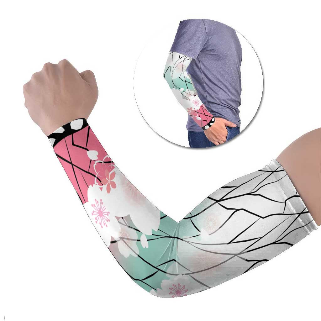 Japanese Kocho Pattern Arm Sleeves Insect Pillar Butterfly Flower Fairy - Polynesian Pride