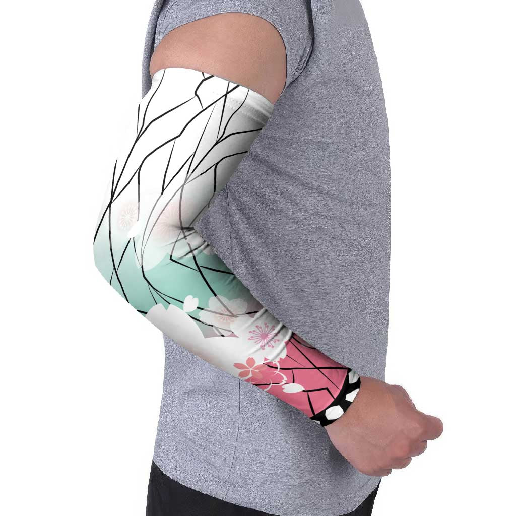 Japanese Kocho Pattern Arm Sleeves Insect Pillar Butterfly Flower Fairy - Polynesian Pride