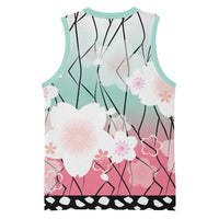 Japanese Kocho Pattern Basketball Jersey Insect Pillar Butterfly Flower Fairy LT9 - Polynesian Pride