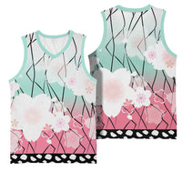 Japanese Kocho Pattern Basketball Jersey Insect Pillar Butterfly Flower Fairy LT9 - Polynesian Pride