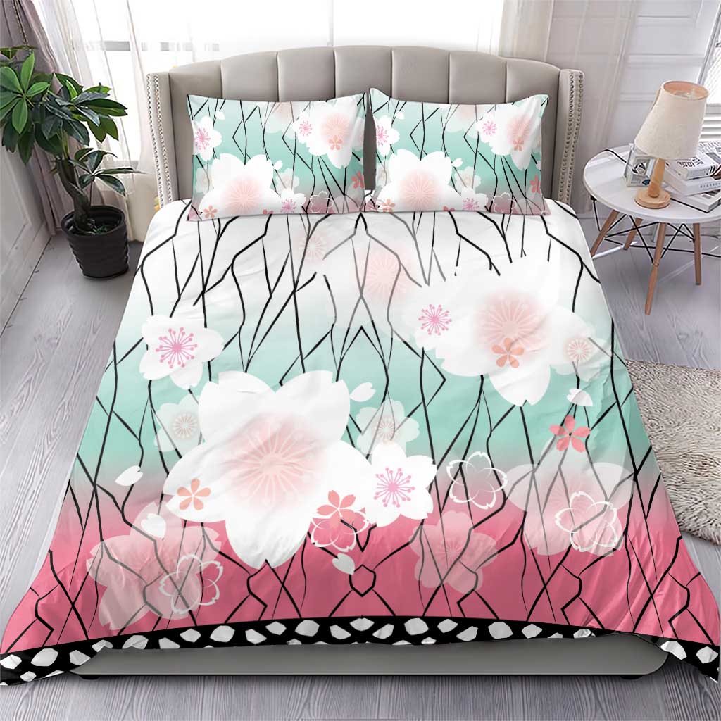 Japanese Kocho Pattern Bedding Set Insect Pillar Butterfly Flower Fairy - Polynesian Pride