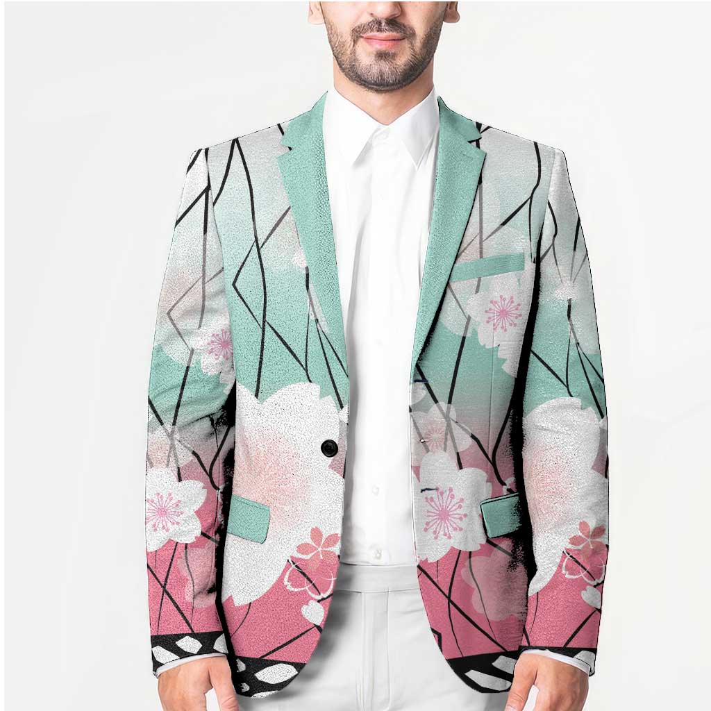 Japanese Kocho Pattern Blazer Insect Pillar Butterfly Flower Fairy LT9 - Polynesian Pride