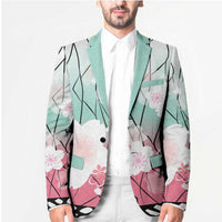Japanese Kocho Pattern Blazer Insect Pillar Butterfly Flower Fairy LT9 - Polynesian Pride