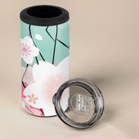 Japanese Kocho Pattern 4 in 1 Can Cooler Tumbler Insect Pillar Butterfly Flower Fairy LT9 - Polynesian Pride