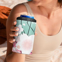 Japanese Kocho Pattern 4 in 1 Can Cooler Tumbler Insect Pillar Butterfly Flower Fairy LT9 - Polynesian Pride