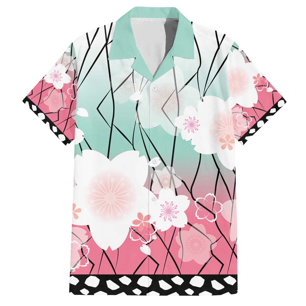 Japanese Kocho Pattern Family Matching Puletasi and Hawaiian Shirt Insect Pillar Butterfly Flower Fairy - Polynesian Pride