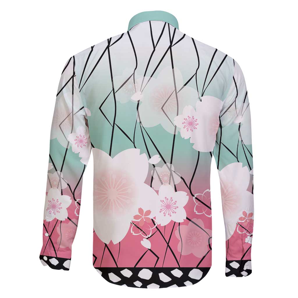Japanese Kocho Pattern Family Matching Puletasi and Hawaiian Shirt Insect Pillar Butterfly Flower Fairy - Polynesian Pride