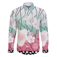 Japanese Kocho Pattern Family Matching Short Sleeve Bodycon Dress and Hawaiian Shirt Insect Pillar Butterfly Flower Fairy - Polynesian Pride