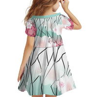 Japanese Kocho Pattern Family Matching Summer Maxi Dress and Hawaiian Shirt Insect Pillar Butterfly Flower Fairy - Polynesian Pride