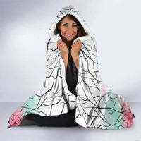 Japanese Kocho Pattern Hooded Blanket Insect Pillar Butterfly Flower Fairy - Polynesian Pride