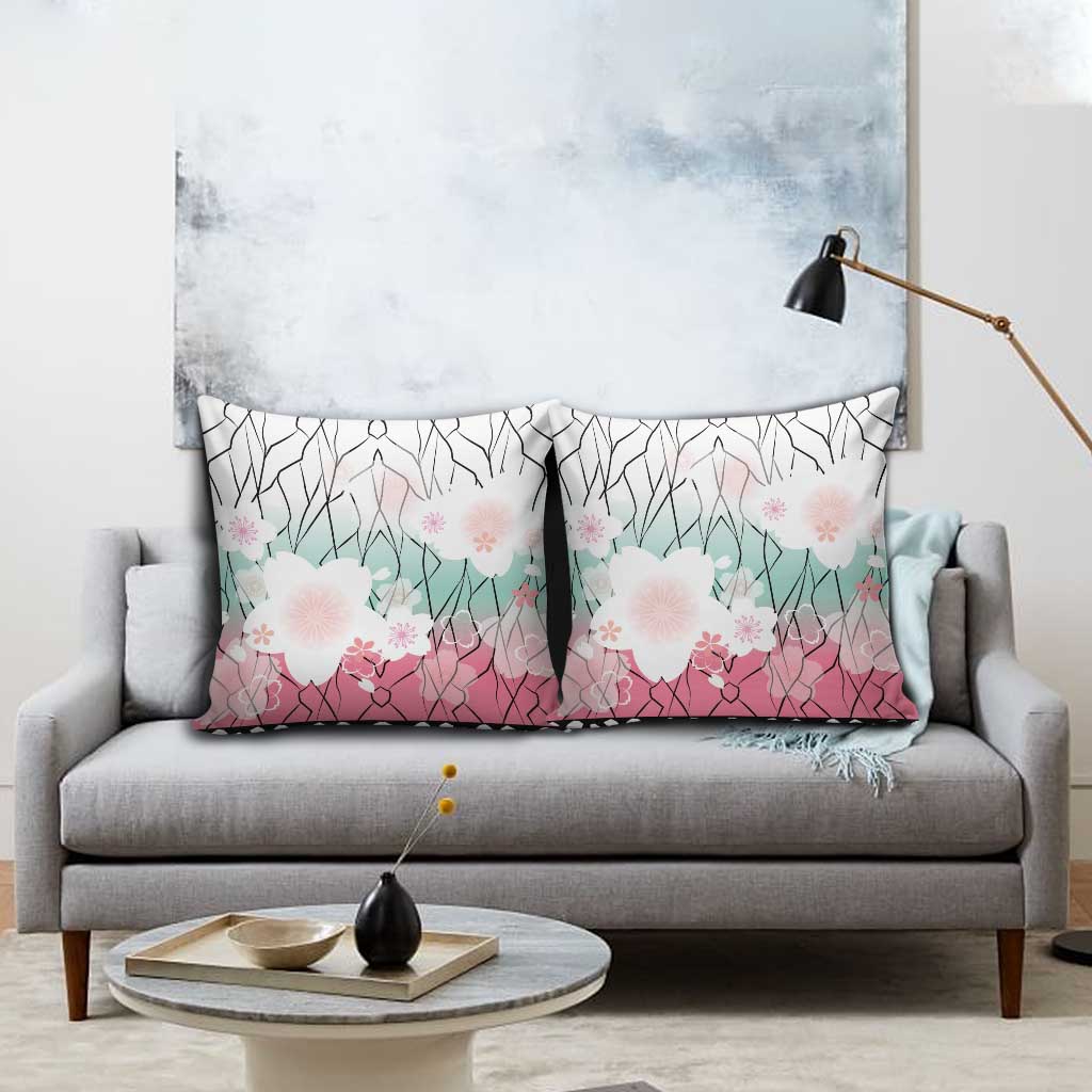 Japanese Kocho Pattern Pillow Cover Insect Pillar Butterfly Flower Fairy - Polynesian Pride