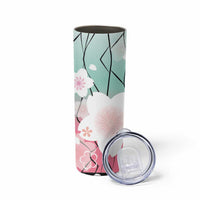 Japanese Kocho Pattern Skinny Tumbler Insect Pillar Butterfly Flower Fairy - Polynesian Pride