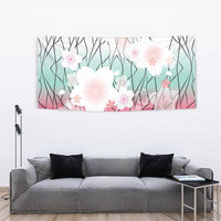 Japanese Kocho Pattern Tapestry Insect Pillar Butterfly Flower Fairy - Polynesian Pride