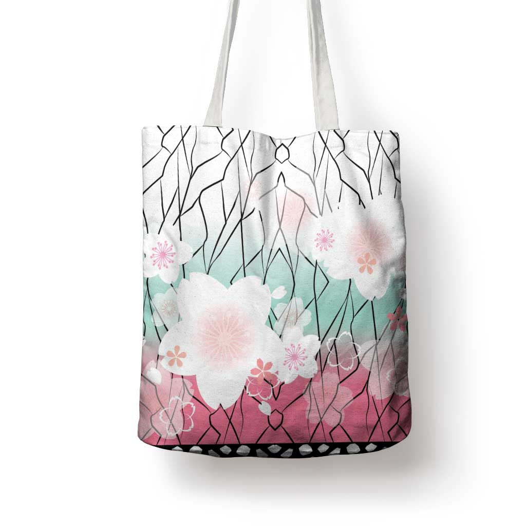 Japanese Kocho Pattern Tote Bag Insect Pillar Butterfly Flower Fairy - Polynesian Pride