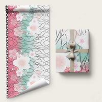Japanese Kocho Pattern Wrapping Paper Insect Pillar Butterfly Flower Fairy LT9 58" × 23" Pink - Polynesian Pride