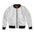 Samoa Lotu Tamaiti Bomber Jacket Polynesian White Sunday Simple LT9 Unisex White - Polynesian Pride