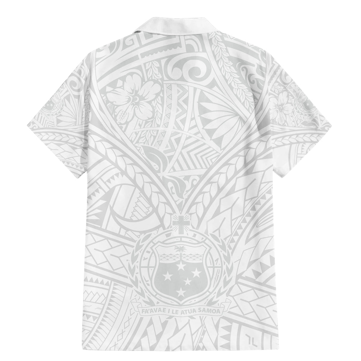 Samoa Lotu Tamaiti Family Matching Mermaid Dress and Hawaiian Shirt Polynesian White Sunday Simple LT9 - Polynesian Pride