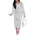 Samoa Lotu Tamaiti Family Matching Off Shoulder Long Sleeve Dress and Hawaiian Shirt Polynesian White Sunday Simple LT9 Mom's Dress White - Polynesian Pride