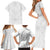 Samoa Lotu Tamaiti Family Matching Short Sleeve Bodycon Dress and Hawaiian Shirt Polynesian White Sunday Simple LT9 - Polynesian Pride