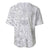 Samoa Lotu Tamait Baseball Jersey Tropical Plant White Sunday With Polynesia Pattern LT9 - Polynesian Pride