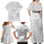 Samoa Lotu Tamait Family Matching Off Shoulder Maxi Dress and Hawaiian Shirt Tropical Plant White Sunday With Polynesia Pattern LT9 - Polynesian Pride