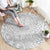 Samoa Lotu Tamait Round Carpet Tropical Plant White Sunday With Polynesia Pattern LT9 - Polynesian Pride