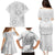 Personalised Tonga White Sunday Family Matching Puletasi Dress and Hawaiian Shirt Tropical Plant With Polynesian Pattern LT9 - Polynesian Pride