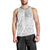 Personalised Tonga White Sunday Men Tank Top Tropical Plant With Polynesian Pattern LT9 - Polynesian Pride