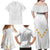 Tonga White Sunday Family Matching Off Shoulder Maxi Dress and Hawaiian Shirt Polynesian Plumeria Tribal Simple LT9 - Polynesian Pride