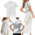 Tonga White Sunday Family Matching Short Sleeve Bodycon Dress and Hawaiian Shirt Polynesian Plumeria Tribal Simple LT9 - Polynesian Pride