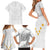 Tonga White Sunday Family Matching Short Sleeve Bodycon Dress and Hawaiian Shirt Polynesian Plumeria Tribal Simple LT9 - Polynesian Pride