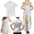 Tonga White Sunday Family Matching Summer Maxi Dress and Hawaiian Shirt Polynesian Plumeria Tribal Simple LT9 - Polynesian Pride