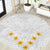 Tonga White Sunday Round Carpet Polynesian Plumeria Tribal Simple LT9 White - Polynesian Pride