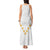 Tonga White Sunday Tank Maxi Dress Polynesian Plumeria Tribal Simple LT9 - Polynesian Pride