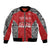 Custom Tonga Rugby Mate Ma'a Bomber Jacket Tonga XIII Make History Pacific Champions