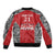 Custom Tonga Rugby Mate Ma'a Bomber Jacket Tonga XIII Make History Pacific Champions