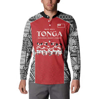 Custom Tonga Rugby Mate Ma'a Button Sweatshirt Tonga XIII Make History Pacific Champions LT9 - Polynesian Pride
