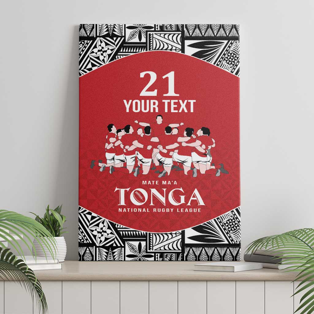 Custom Tonga Rugby Mate Ma'a Canvas Wall Art Tonga XIII Make History Pacific Champions LT9 - Polynesian Pride
