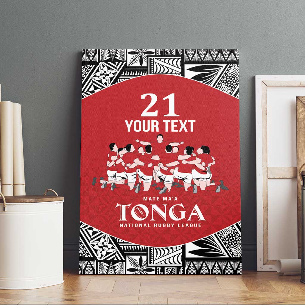 Custom Tonga Rugby Mate Ma'a Canvas Wall Art Tonga XIII Make History Pacific Champions LT9 - Polynesian Pride