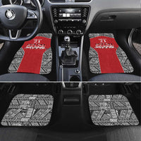 Custom Tonga Rugby Mate Ma'a Car Mats Tonga XIII Make History Pacific Champions LT9 Set 4pcs Red - Polynesian Pride