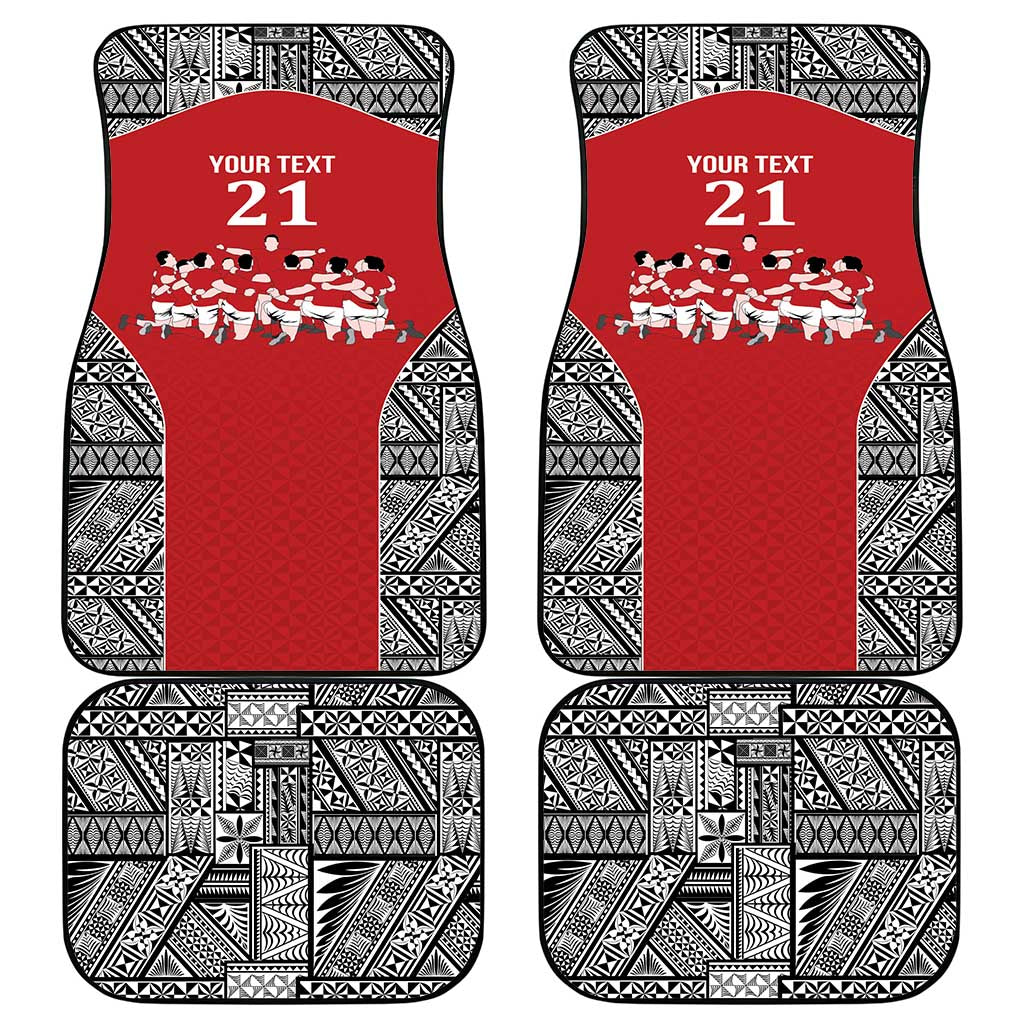 Custom Tonga Rugby Mate Ma'a Car Mats Tonga XIII Make History Pacific Champions LT9 - Polynesian Pride