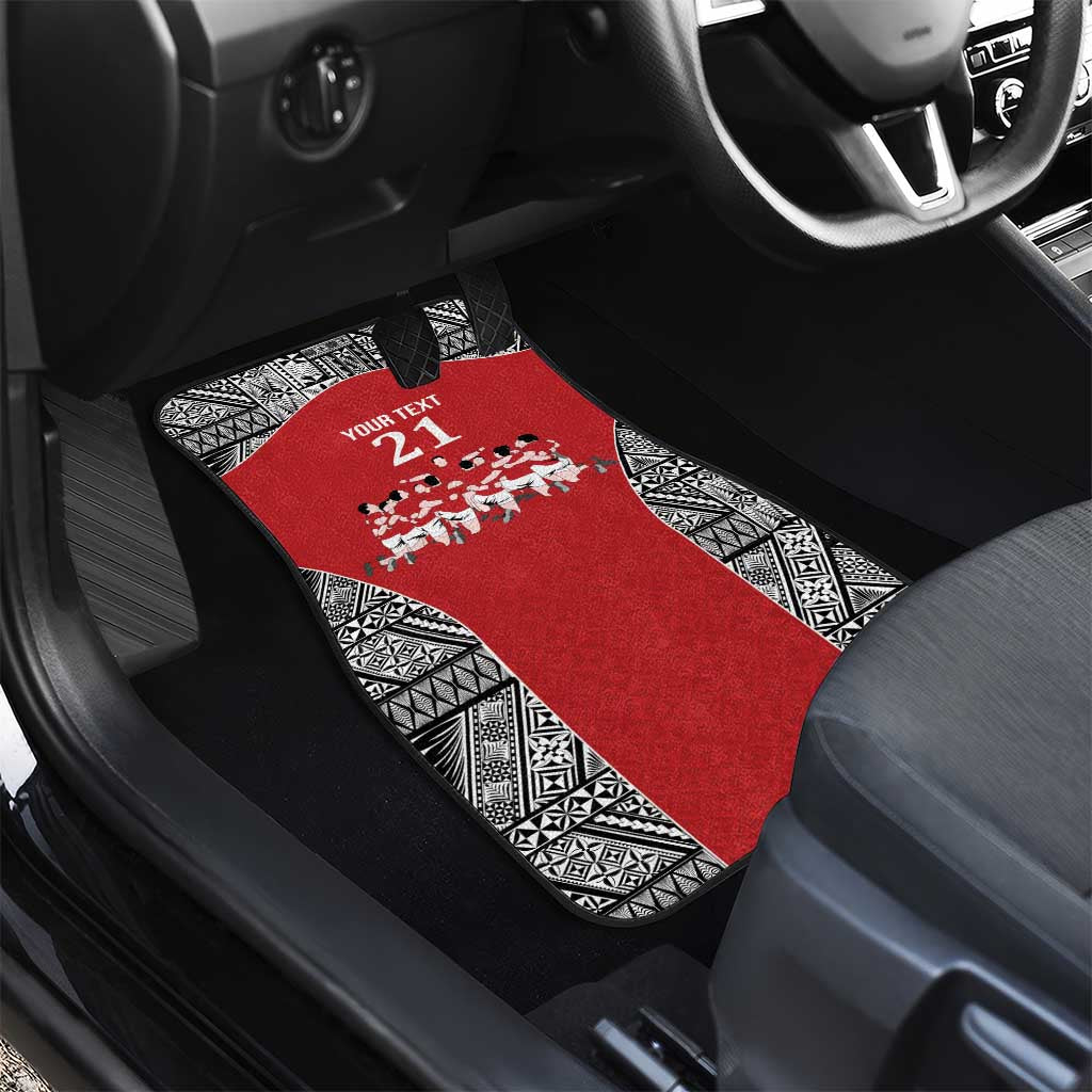 Custom Tonga Rugby Mate Ma'a Car Mats Tonga XIII Make History Pacific Champions LT9 - Polynesian Pride