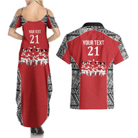 Custom Tonga Rugby Mate Ma'a Couples Matching Summer Maxi Dress and Hawaiian Shirt Tonga XIII Make History Pacific Champions LT9 - Polynesian Pride