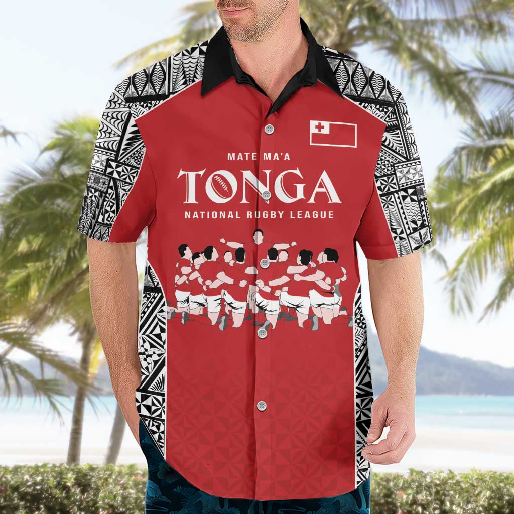 Custom Tonga Rugby Mate Ma'a Hawaiian Shirt Tonga XIII Make History Pacific Champions LT9 - Polynesian Pride