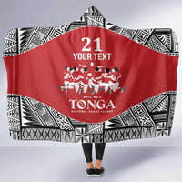Custom Tonga Rugby Mate Ma'a Hooded Blanket Tonga XIII Make History Pacific Champions LT9 One Size Red - Polynesian Pride