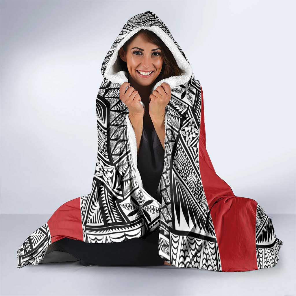 Custom Tonga Rugby Mate Ma'a Hooded Blanket Tonga XIII Make History Pacific Champions LT9 - Polynesian Pride