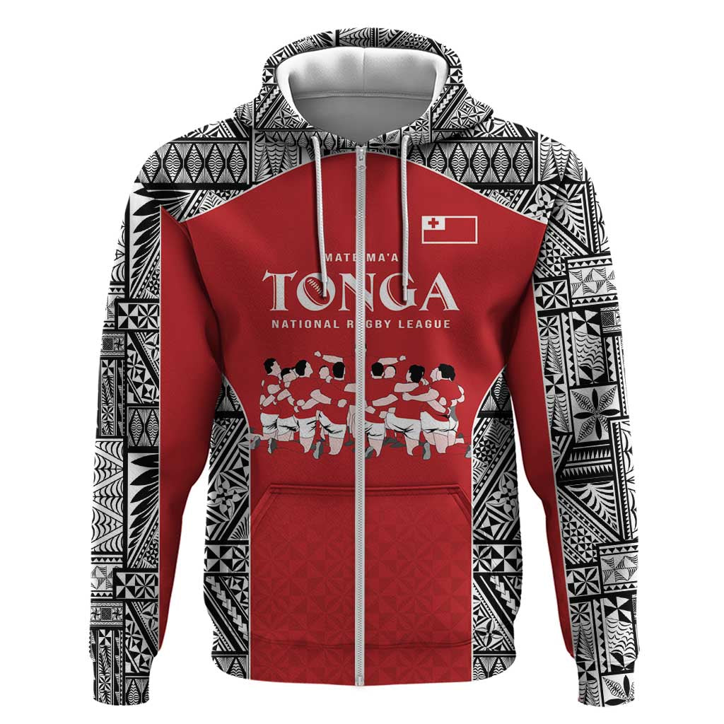 Custom Tonga Rugby Mate Ma'a Hoodie Tonga XIII Make History Pacific Champions
